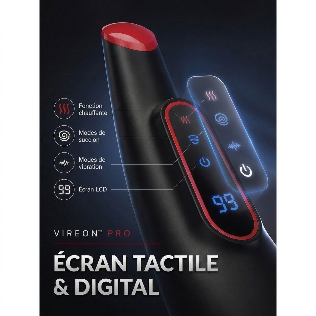 Vireon Pro Max — écran tactile et digital