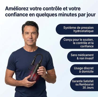 Utilisation HydroPump Pro Max à domicile — discret et efficace en quelques minutes par jour